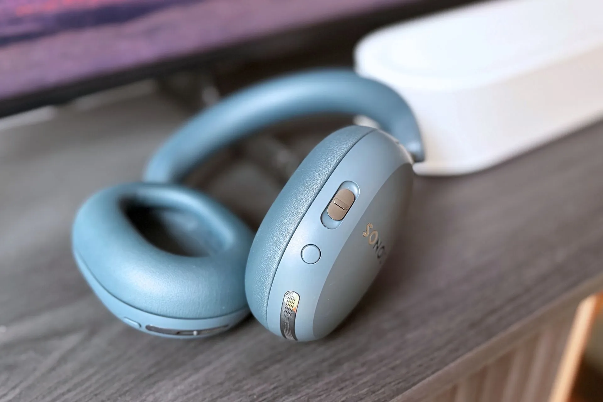 Sonos Ace Ultra headphones used with the TV Audio Swap feature