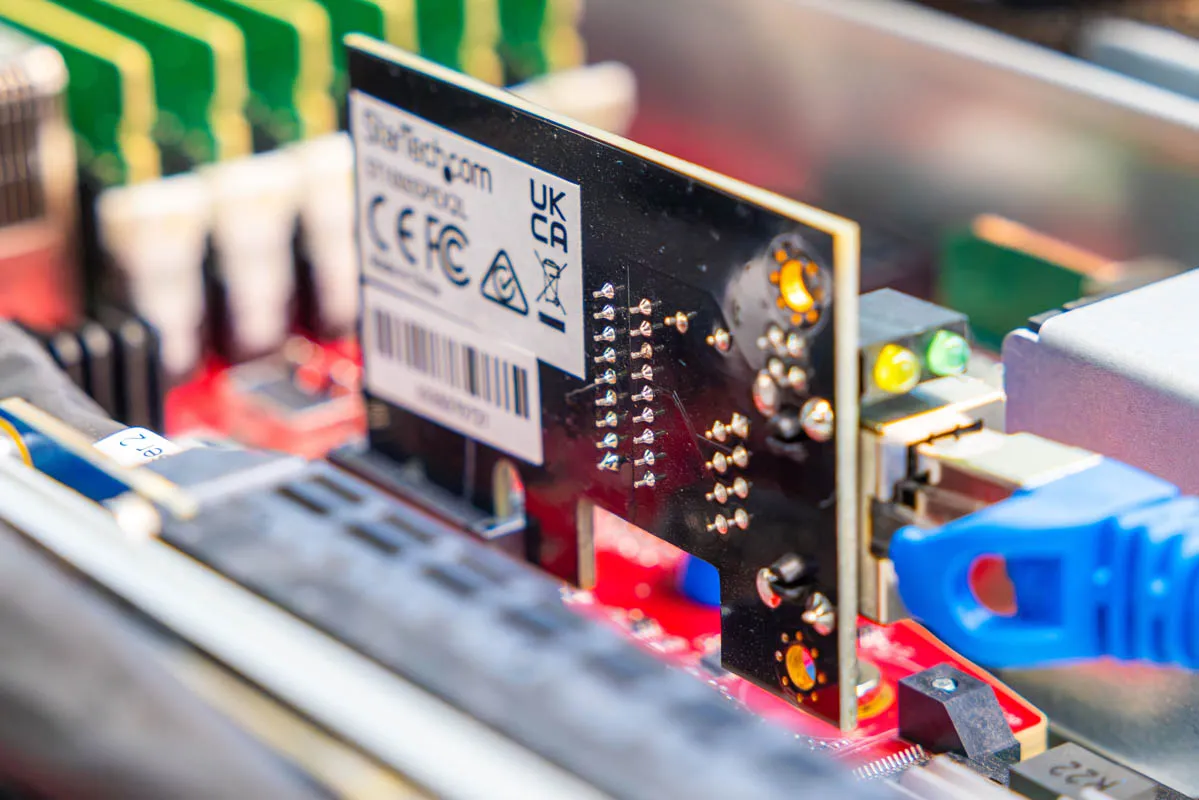 Tarjeta de red PCIe de instrumentación