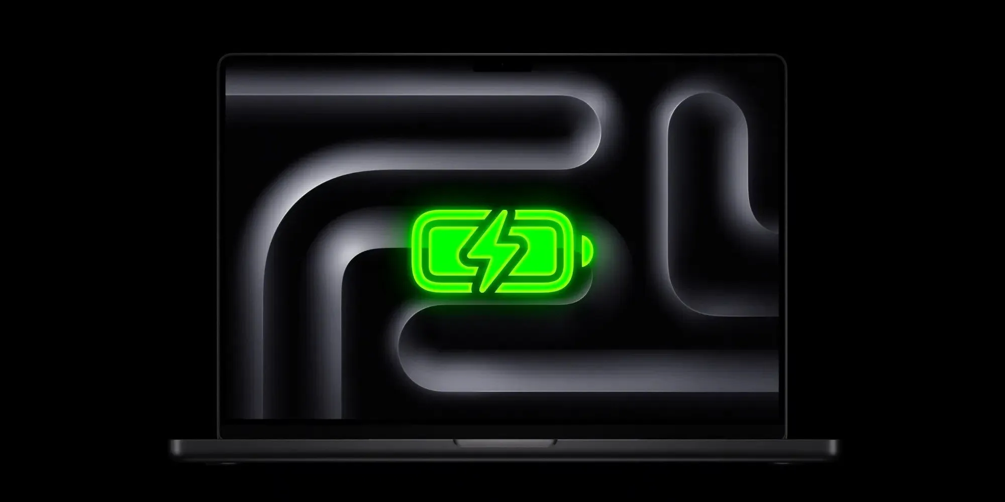 Pantalla de estado de la batería en un MacBook