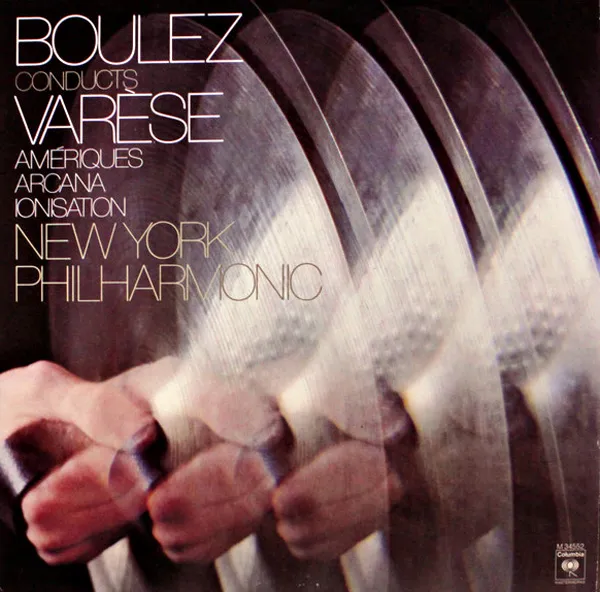 Portada del álbum Boulez Conducts Varèse con la Filarmónica de Nueva York