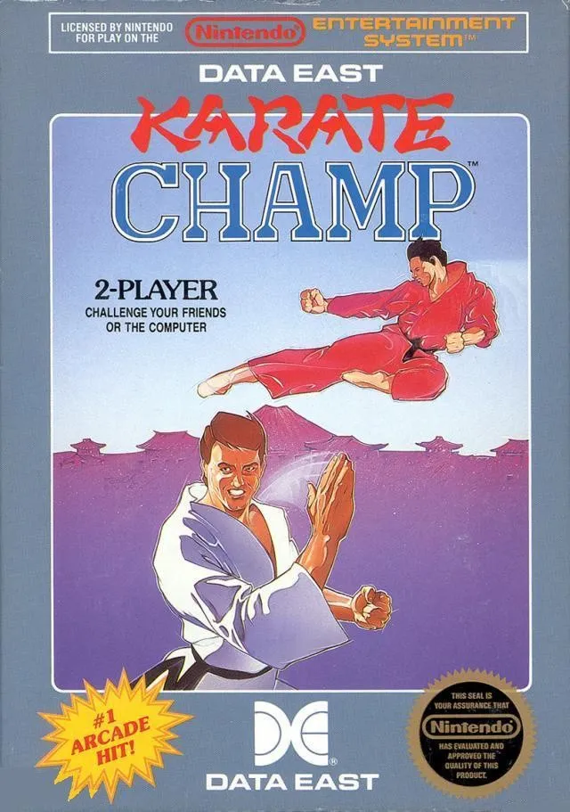 Carátula de la versión de NES de Karate Champ
