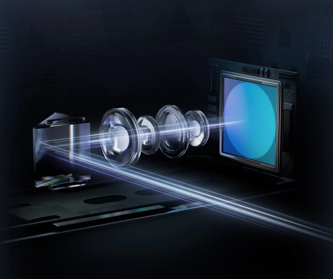 Optical diagram of the DJI Avata 360’s dual-sensor system
