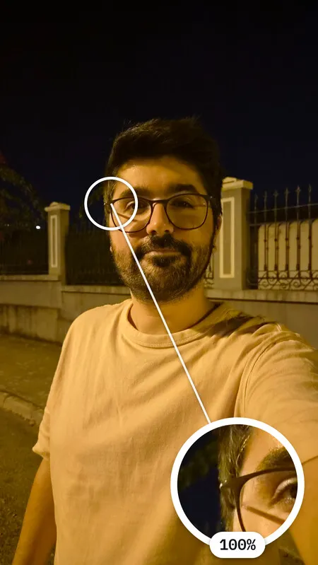 Foto nocturna con la cámara principal a 1x en otra escena