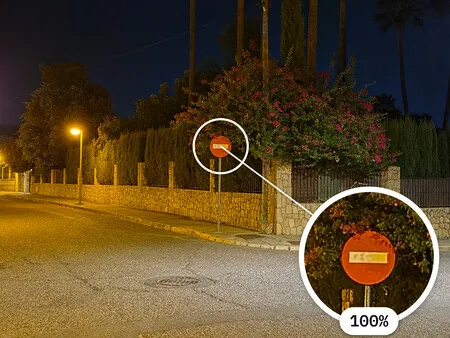 Foto nocturna con la cámara principal a 2x
