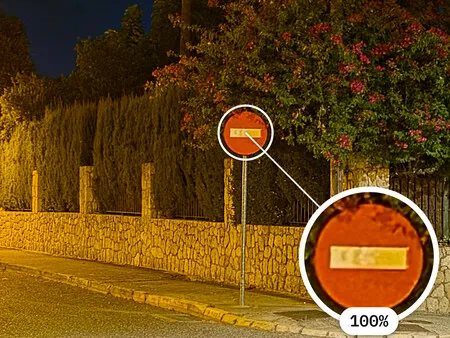 Foto nocturna con la cámara principal a 4x