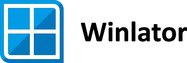 Logotipo de Winlator sobre fondo transparente
