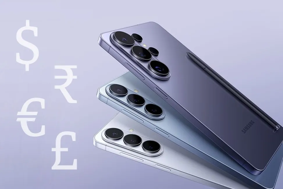 Los tres modelos de la serie Samsung Galaxy S26 en una imagen del fabricante