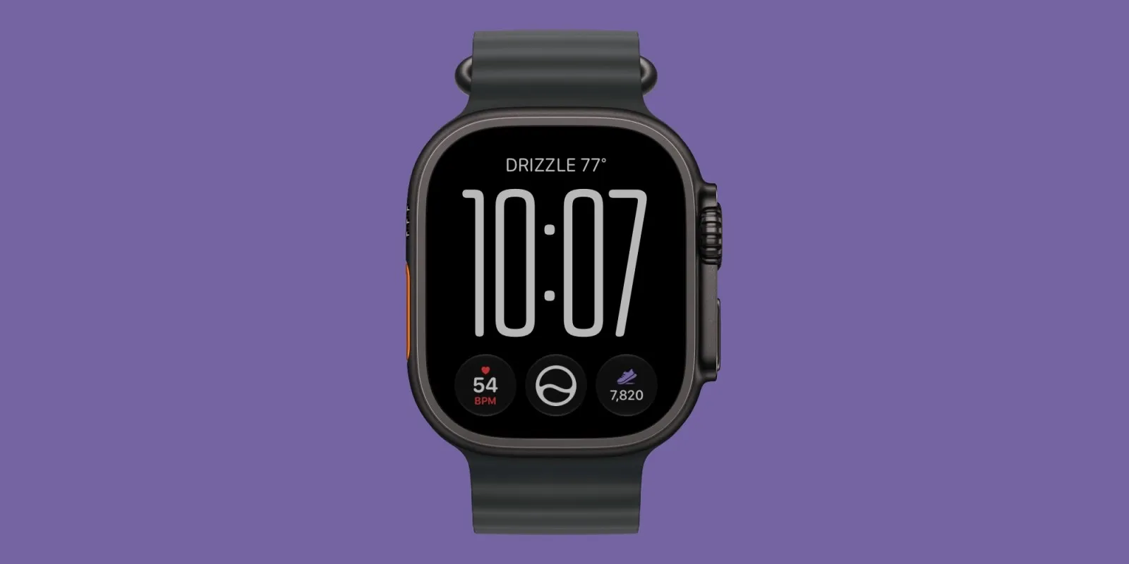Apple Watch Ultra 4 con el recuento de pasos en vivo en la pantalla