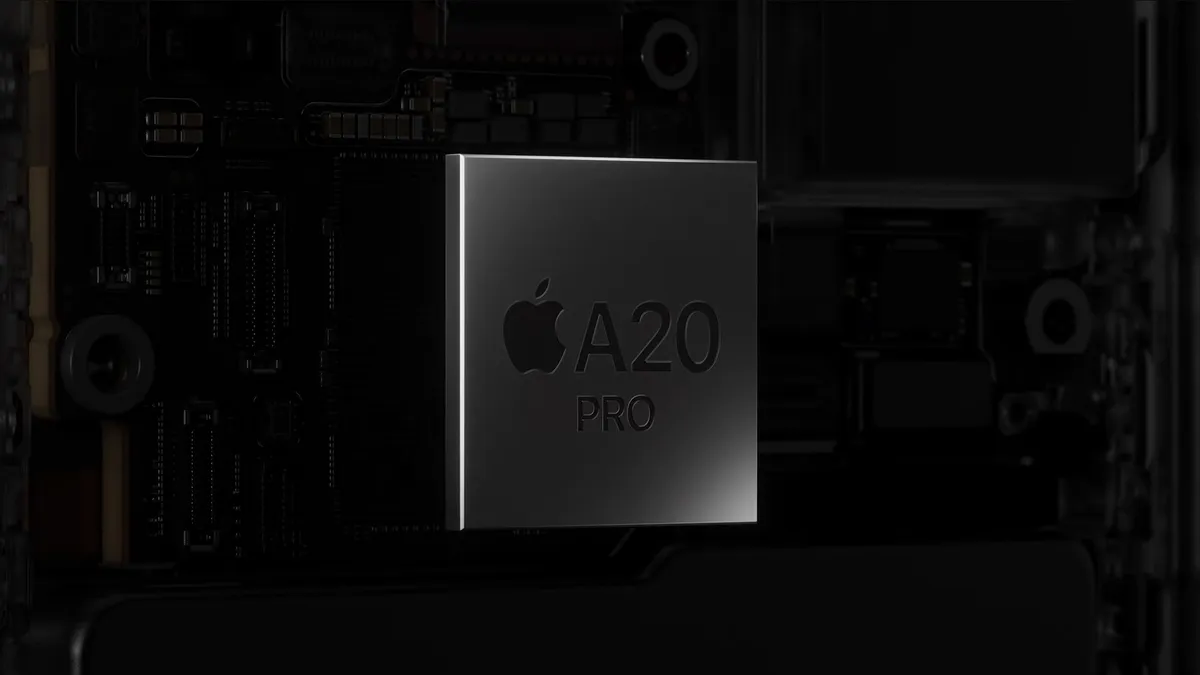 Esquema del empaquetado del chip A20 Pro y su cámara de vapor