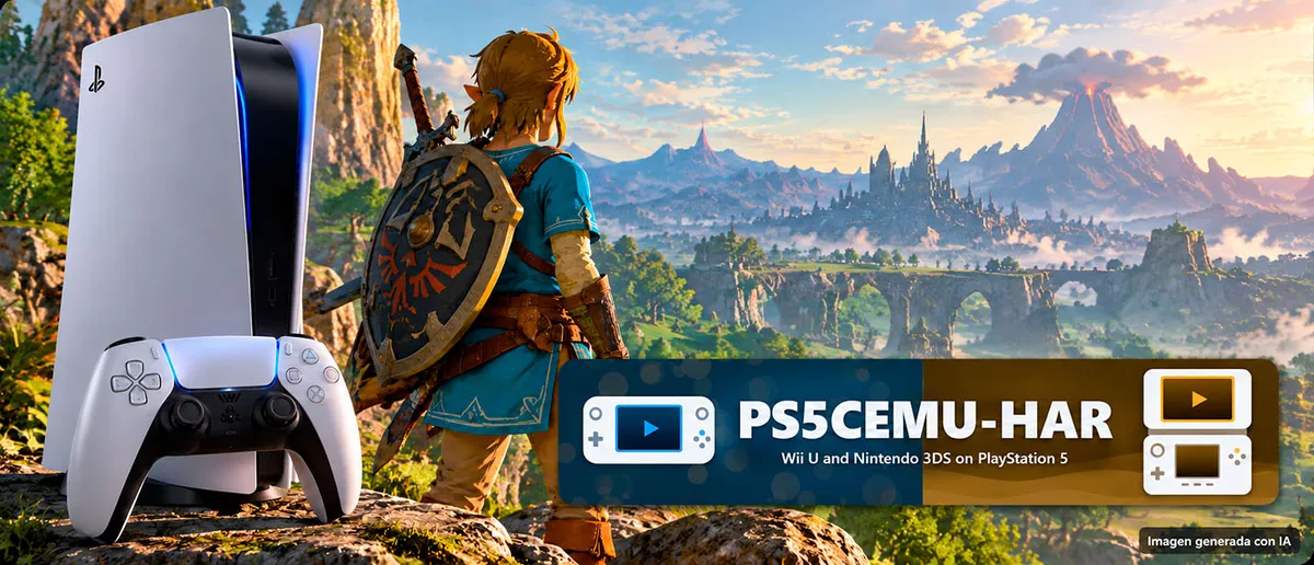 Screenshot of The Legend of Zelda: Breath of the Wild on a jailbroken PlayStation 5