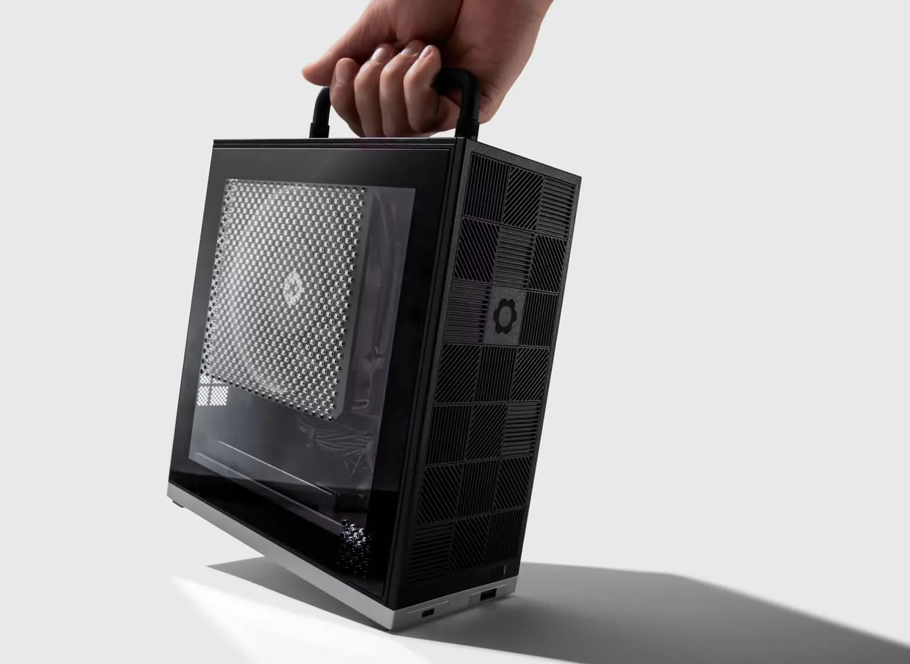 Framework Desktop mini PC with an AMD Ryzen AI Max+ Pro 495 processor
