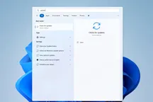 Configuración de Windows 11 con la búsqueda de actualizaciones abierta y la opción "Buscar actualizaciones"