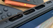 Consola Nintendo Switch 2 colocada en su base dock