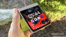 Motorola Razr 2026 folded and held in one hand