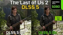 Comparativa de The Last of Us Part II en una RTX 5090 con DLSS 5 desactivado y activado