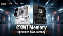 Placas base ASUS ROG Crosshair y ProArt X670E junto al texto CXMT Memory with Optimized Low-Latency