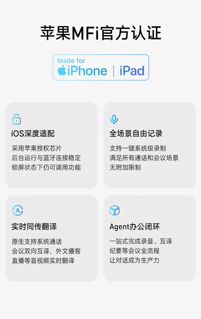Auriculares OpenPods de NetEase Youdao en color blanco