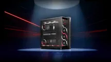 Caja ROG Cronox ARGB con panel lateral de vidrio templado curvado e iluminación ARGB