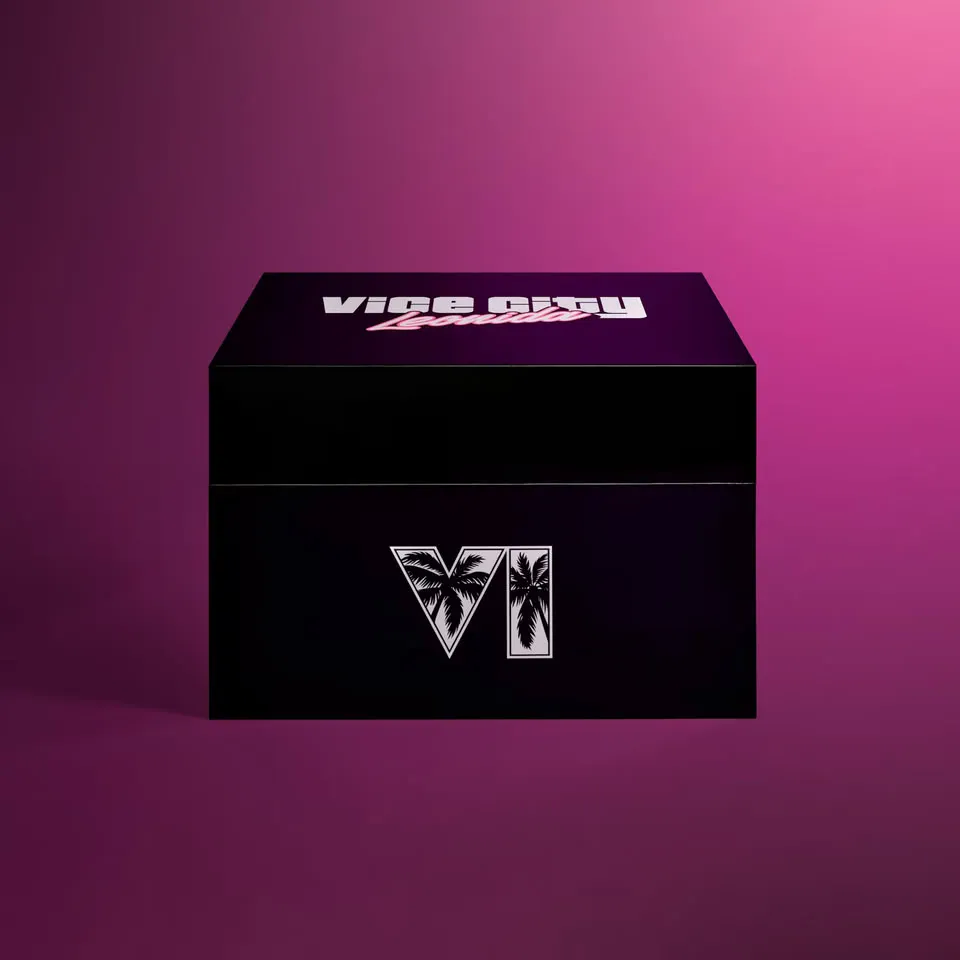 Caja coleccionista cerrada de GTA 6: The Goodtime State, Vice City Collection