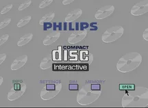 Interfaz del reproductor CD-i emulado por miniCDi con la placa Mono-I en funcionamiento