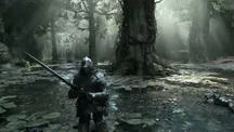 Fotograma de Dark Souls 3 en Crucifixion Woods con iluminación por trazado de rayos, miniatura del vídeo del mod
