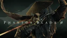 Arte promocional de Phantom Blade Zero con el protagonista, tocado con un sombrero de paja, empuñando una espada