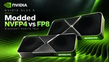 Comparativa del modelo híbrido FP8/NVFP4 de DLSS 5 en GPUs RTX 50