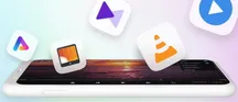 Compilación de capturas de pantalla de varios reproductores de vídeo para Android