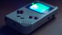 Pantalla con el catálogo del Game Boy Museum funcionando en una Game Boy