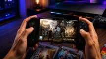 Ilustración de juegos de PlayStation 3 ejecutándose en la pantalla de un móvil Android