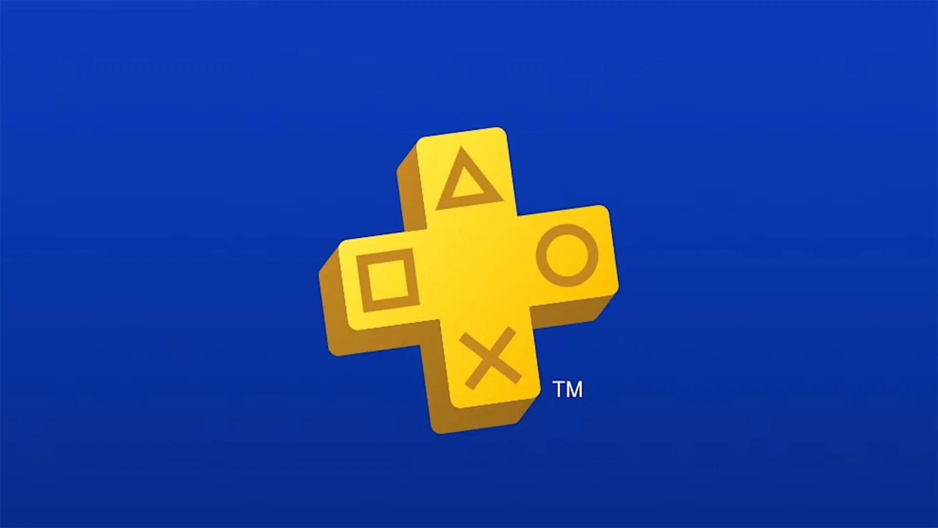 Logotipo de PlayStation Plus sobre un fondo azul