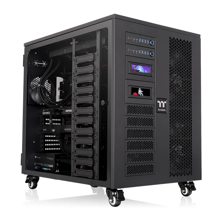 Caja Thermaltake AX1000 TG AI Workstation con panel lateral de cristal templado