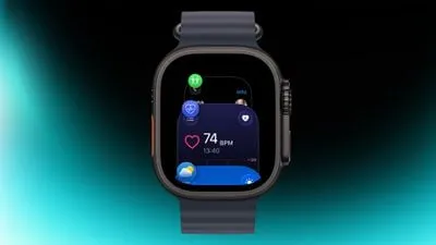 Apple Watch mostrando en pantalla el conmutador de aplicaciones recientes