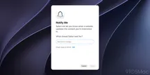 Safari Notify Me dialog with the "What should Safari look for?" field and a daily check scheduled