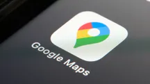Icono de la aplicación Google Maps en la pantalla de un teléfono
