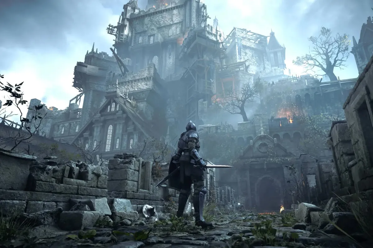 Captura del remake de Demon’s Souls ejecutándose en el emulador KyTyPS5