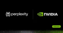 Logotipos de Perplexity y NVIDIA sobre un fondo oscuro
