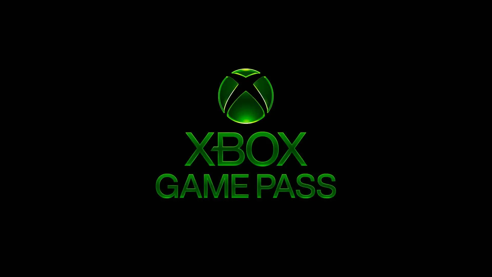 Logotipo de Xbox Game Pass sobre un fondo oscuro