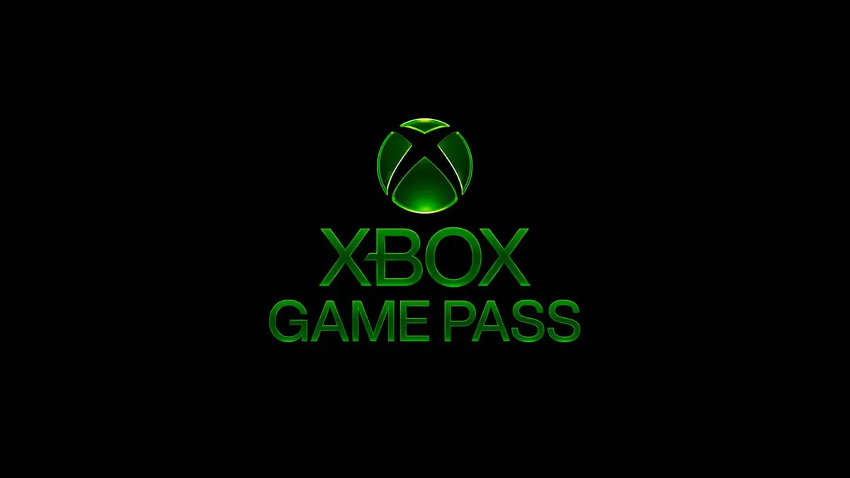 Logotipo de Xbox Game Pass sobre un fondo oscuro