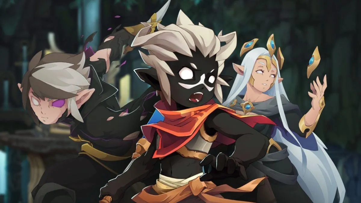 Ilustración de portada de Fallen Tear: The Ascension con Hira frente a un mundo de fantasía