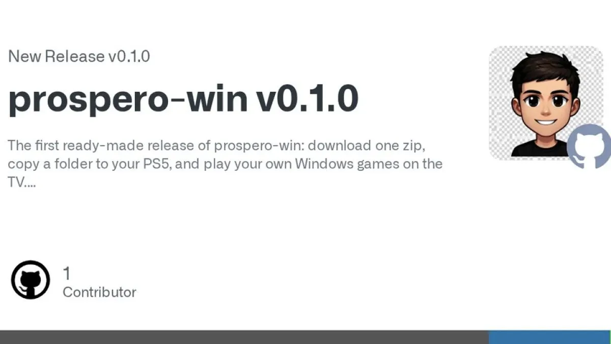 Header image from the story about prospero-win and its Windows game support on the homebrew PS5