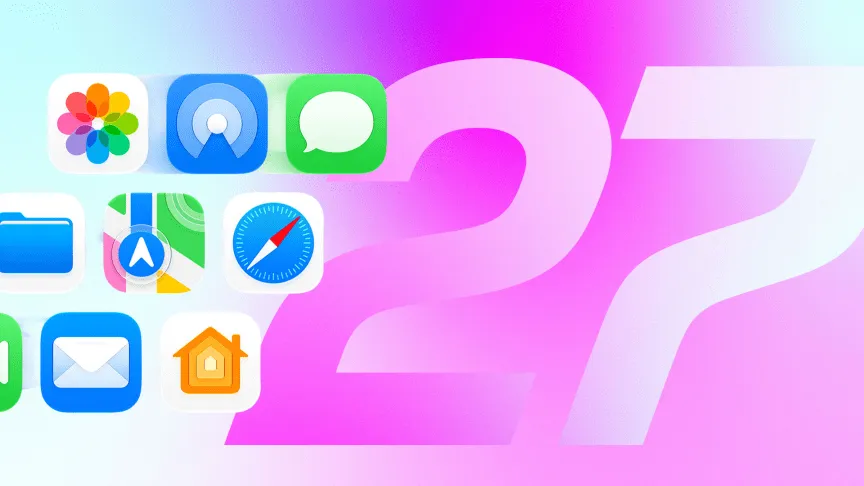 Ilustración de Siri en un iPhone con la interfaz de iOS 27