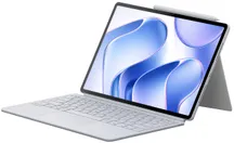 Render filtrado del Lenovo Googlebook 2 en 1 con teclado acoplado y marca Googlebook en el reposamanos