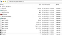 Captura con la estructura de carpetas de un juego de PS5