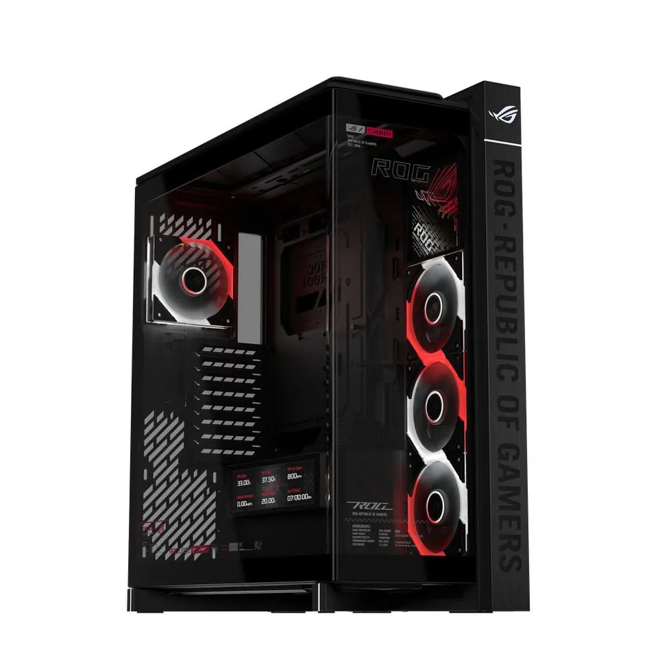 Vista de la ROG Cronox ARGB con iluminación ARGB
