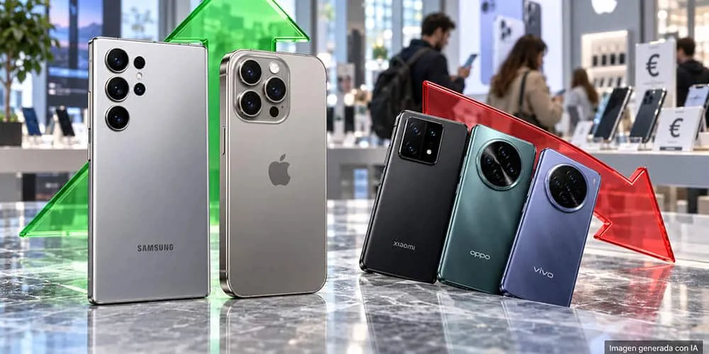 Cuota de fabricación de smartphones en el segundo trimestre de 2026 por fabricante