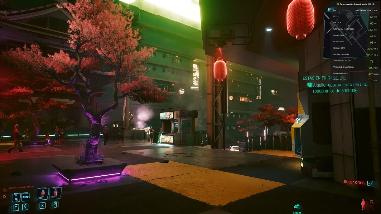 Configuration without a bottleneck in Cyberpunk 2077