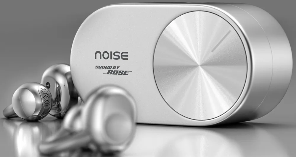 Vista de los Noise Master Buds Open con el diseño de puente en C