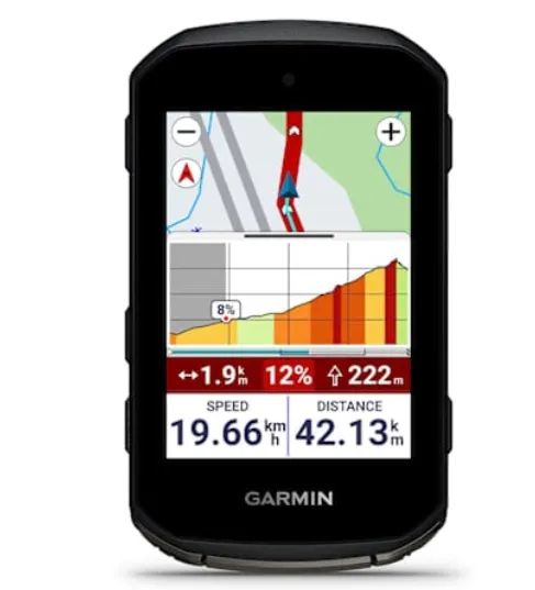 Garmin Edge 850 bike computer with touchscreen and buttons