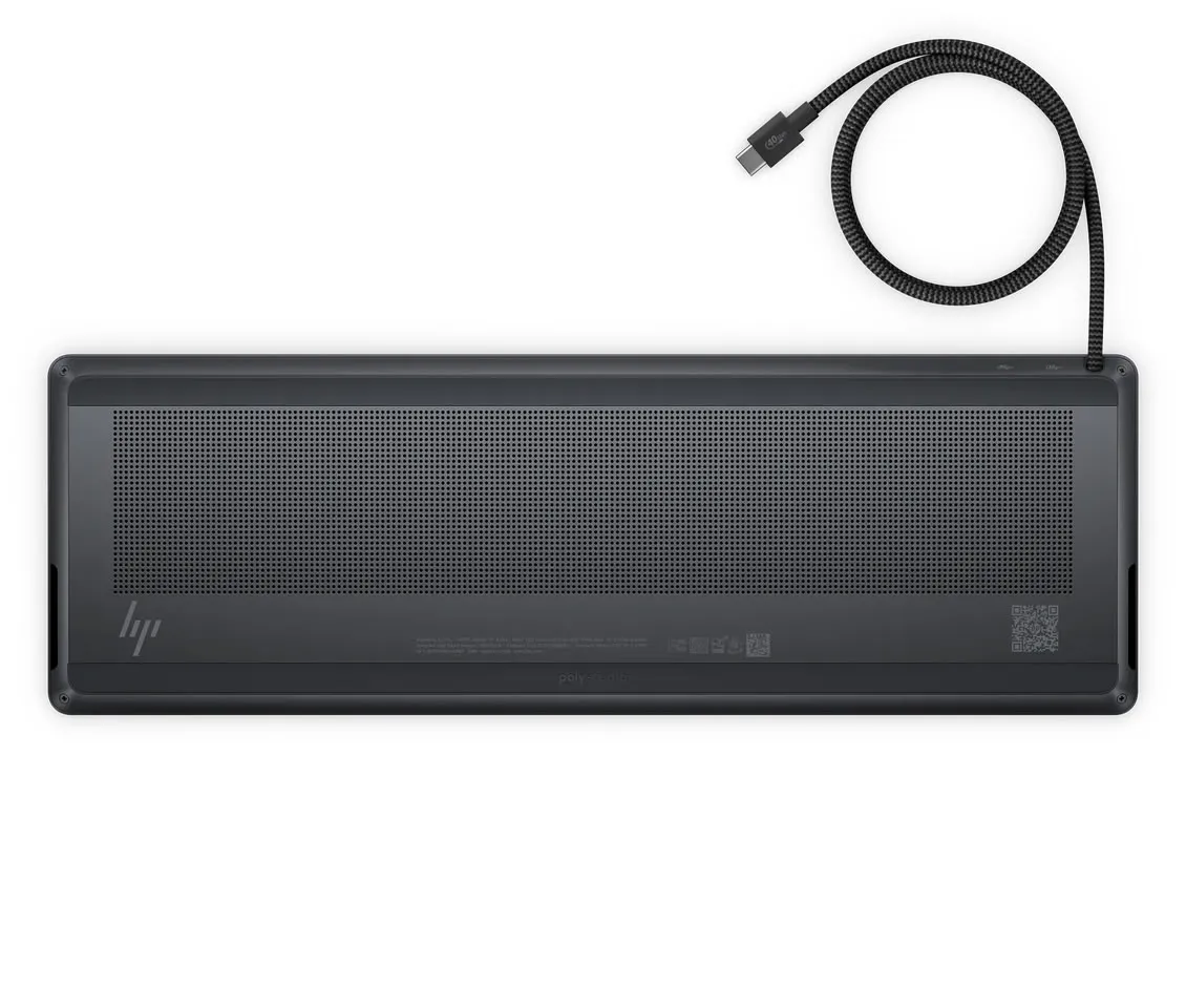 Parte inferior del EliteBoard G2a con la rejilla de ventilación y el puerto USB-C de conexión